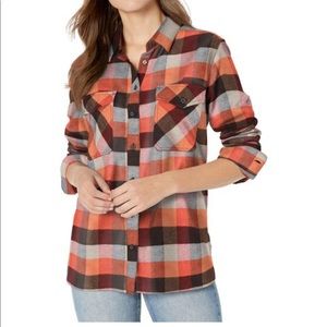 Women a Pendleton’s flannel shirt